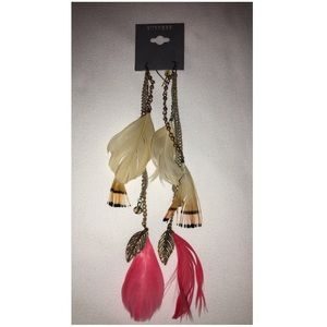 Feather earrings